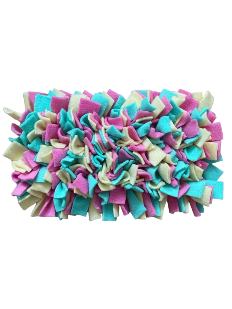 Mini mata węchowa szyta miętowo różowo żółta