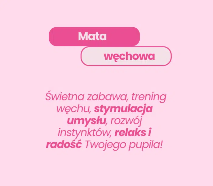 Grafika mata węchowa - różowa
