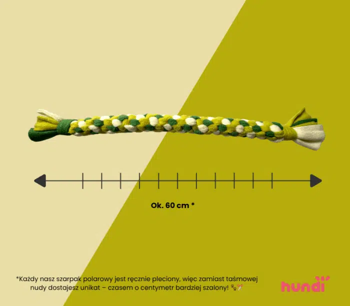 Trwały szarpak dla psa z polaru